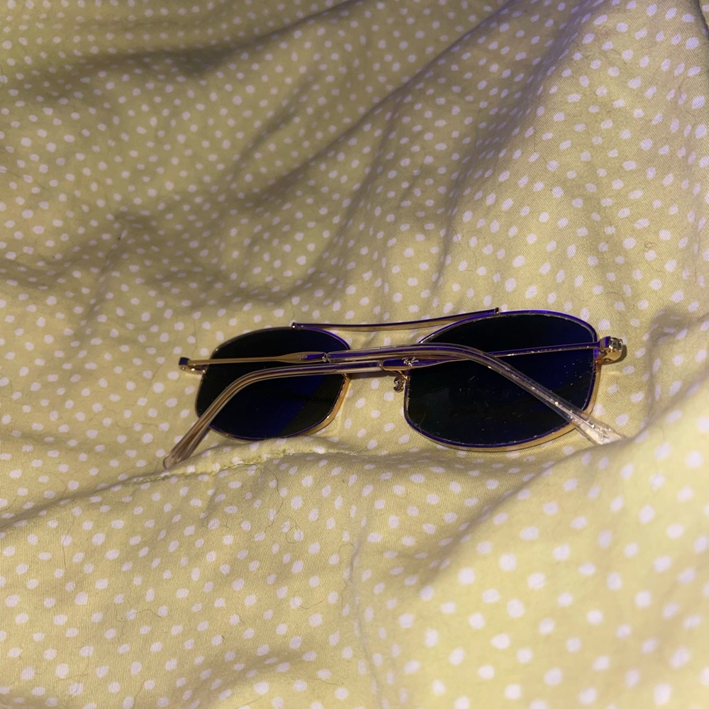 Ray-Ban Gold and Black Classic Sunglasses